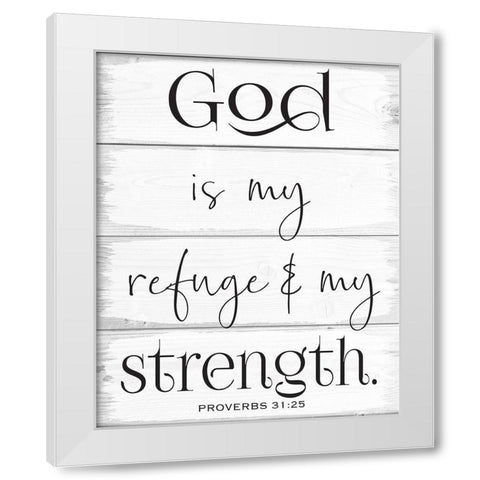 God Wood Panels 4 White Modern Wood Framed Art Print by Hogan, Melody