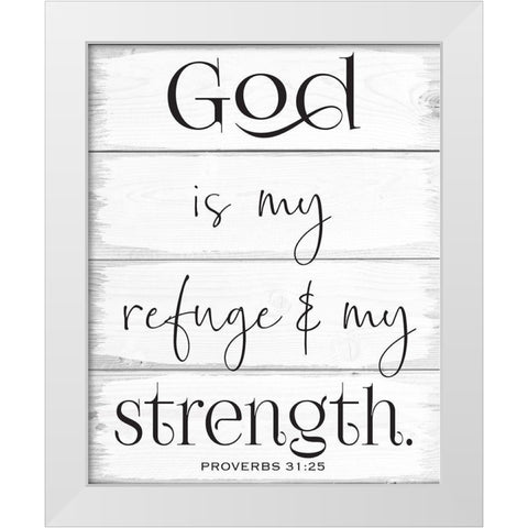 God Wood Panels 4 White Modern Wood Framed Art Print by Hogan, Melody