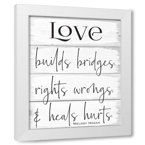 Life Wood Panels 2 White Modern Wood Framed Art Print by Hogan, Melody