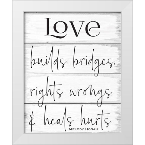 Life Wood Panels 2 White Modern Wood Framed Art Print by Hogan, Melody