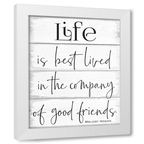 Life Wood Panels 4 White Modern Wood Framed Art Print by Hogan, Melody