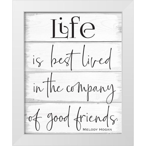 Life Wood Panels 4 White Modern Wood Framed Art Print by Hogan, Melody