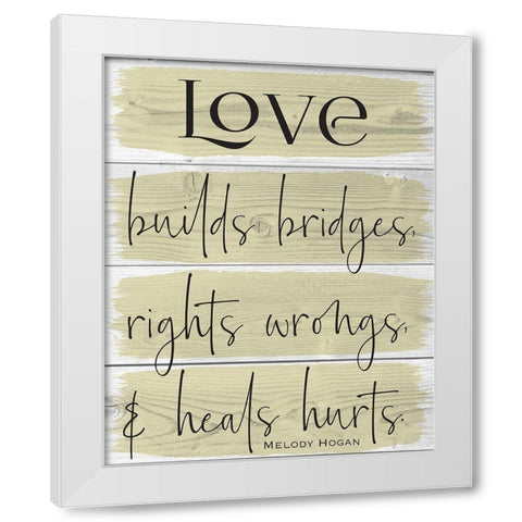 Life Wood Panels  Color 2 White Modern Wood Framed Art Print by Hogan, Melody