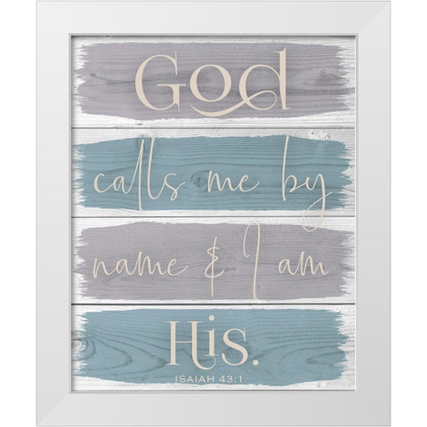 Heavenly Calls 1 White Modern Wood Framed Art Print by Hogan, Melody