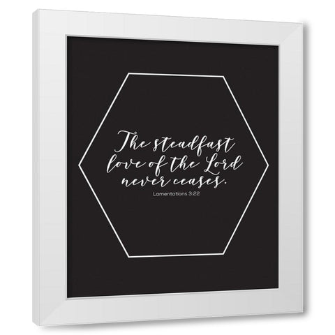 Gold Foil Steadfast White Modern Wood Framed Art Print by Hogan, Melody