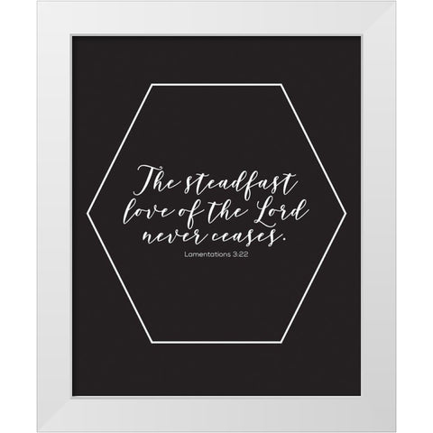 Gold Foil Steadfast White Modern Wood Framed Art Print by Hogan, Melody
