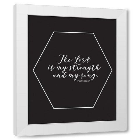 Gold Foil Song White Modern Wood Framed Art Print by Hogan, Melody