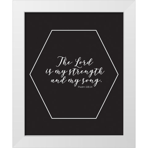 Gold Foil Song White Modern Wood Framed Art Print by Hogan, Melody