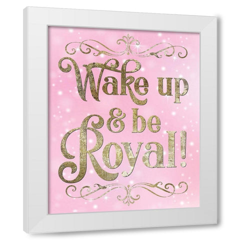 Princess Sparkle 1 White Modern Wood Framed Art Print by Hogan, Melody