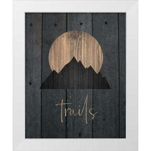 Wilderness Wood 01 White Modern Wood Framed Art Print by Hogan, Melody
