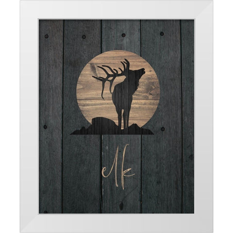 Wilderness Wood 05 White Modern Wood Framed Art Print by Hogan, Melody