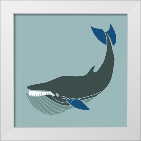 Coastal Giant White Modern Wood Framed Art Print by Hogan, Melody
