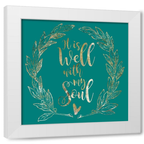 Soulfully Well 1 White Modern Wood Framed Art Print by Hogan, Melody