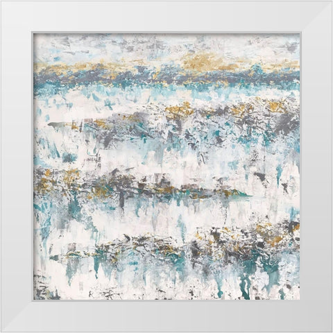 Mountain Mist White Modern Wood Framed Art Print by Hogan, Melody