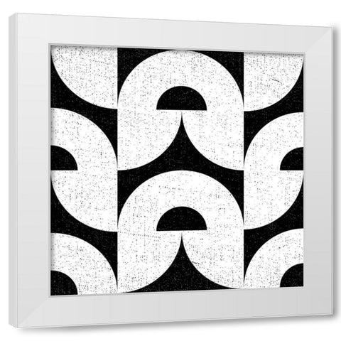 Oversized Abstracts BW 2 White Modern Wood Framed Art Print by Hogan, Melody