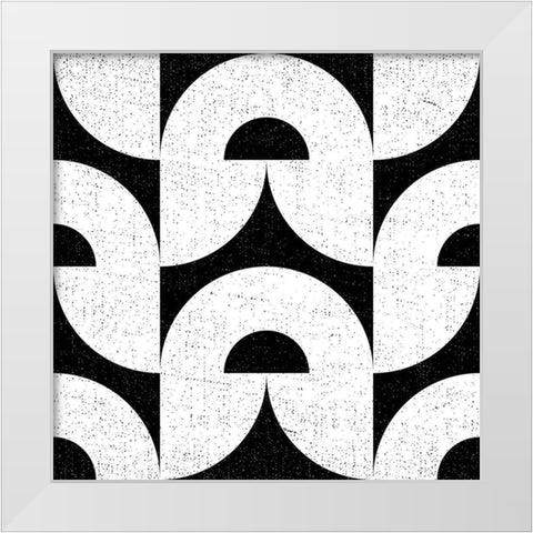 Oversized Abstracts BW 2 White Modern Wood Framed Art Print by Hogan, Melody
