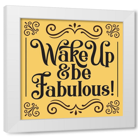 Whimsical Fabulous White Modern Wood Framed Art Print by Hogan, Melody