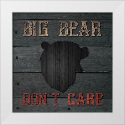 Hunting Bear+Moose 01 White Modern Wood Framed Art Print by Hogan, Melody