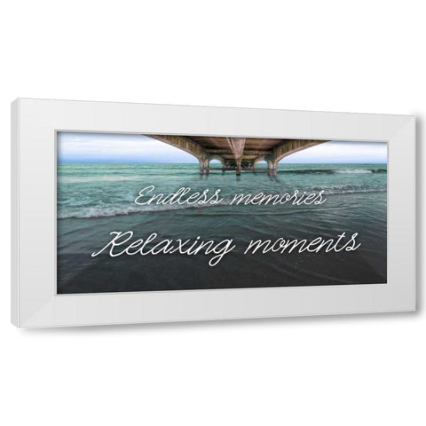 Beneath The Bridge White Modern Wood Framed Art Print by Prime, Marcus