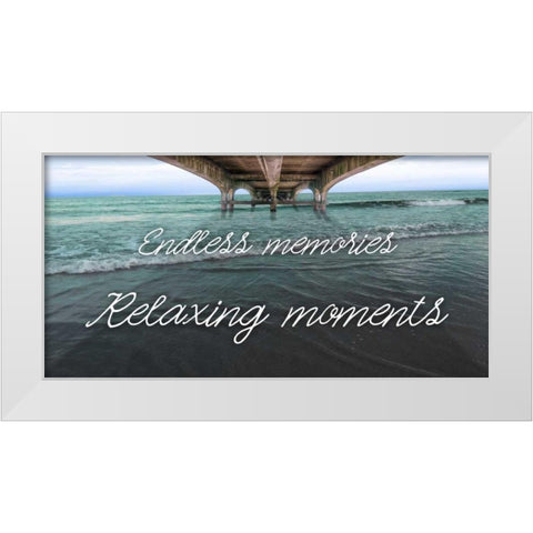 Beneath The Bridge White Modern Wood Framed Art Print by Prime, Marcus