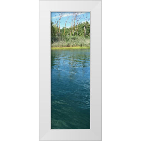 Scenic River 1 White Modern Wood Framed Art Print by Prime, Marcus