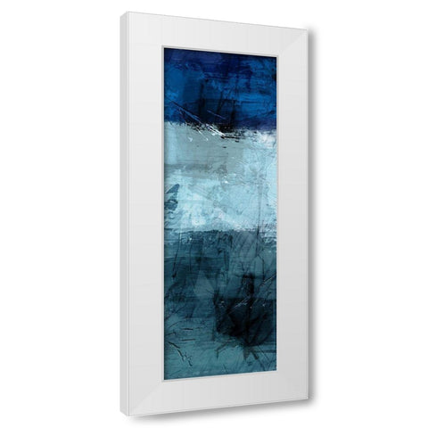 Flaring Indigos 1 White Modern Wood Framed Art Print by Prime, Marcus