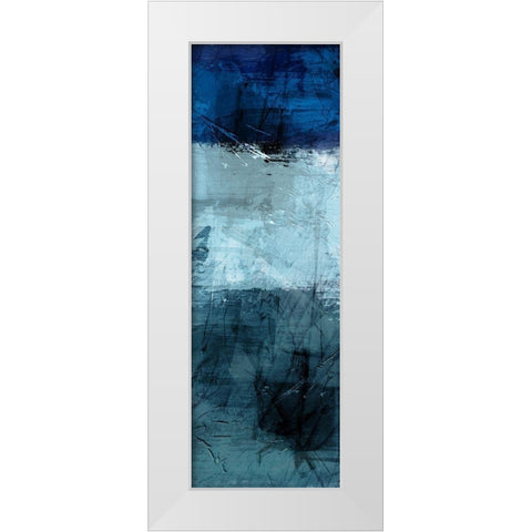 Flaring Indigos 1 White Modern Wood Framed Art Print by Prime, Marcus