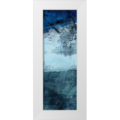 Flaring Indigos 2 White Modern Wood Framed Art Print by Prime, Marcus