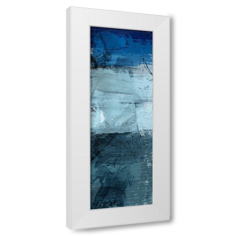 Flaring Indigos 3 White Modern Wood Framed Art Print by Prime, Marcus