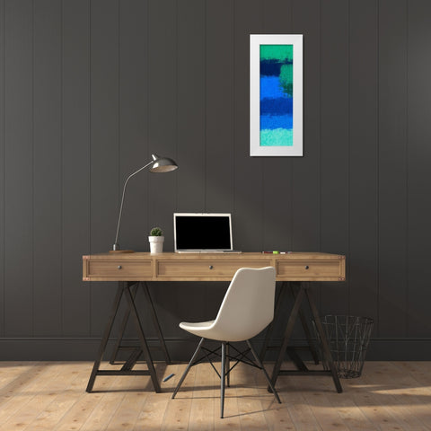 Spirited Smears 1 White Modern Wood Framed Art Print by Prime, Marcus