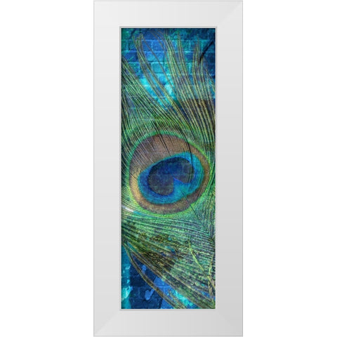 Urban Peacock 1 White Modern Wood Framed Art Print by Prime, Marcus