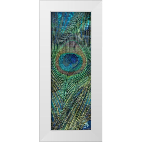 Urban Peacock 2 White Modern Wood Framed Art Print by Prime, Marcus