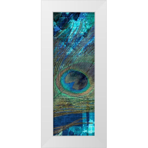 Urban Peacock 3 White Modern Wood Framed Art Print by Prime, Marcus