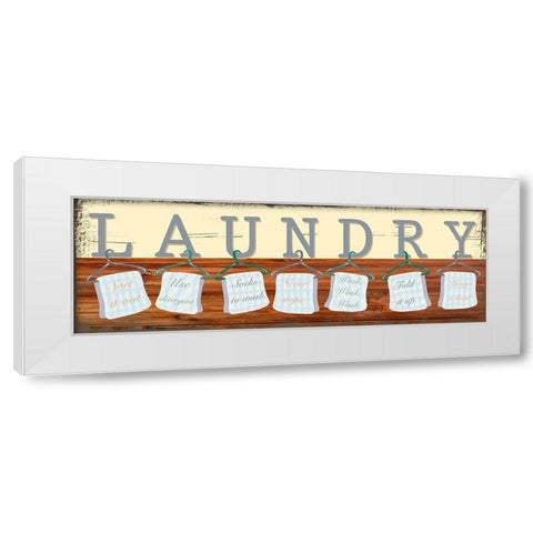 Laundry Day White Modern Wood Framed Art Print by Prime, Marcus