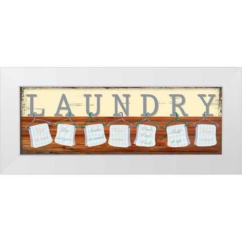 Laundry Day White Modern Wood Framed Art Print by Prime, Marcus