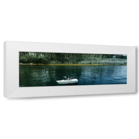 Welcoming River 1 White Modern Wood Framed Art Print by Prime, Marcus