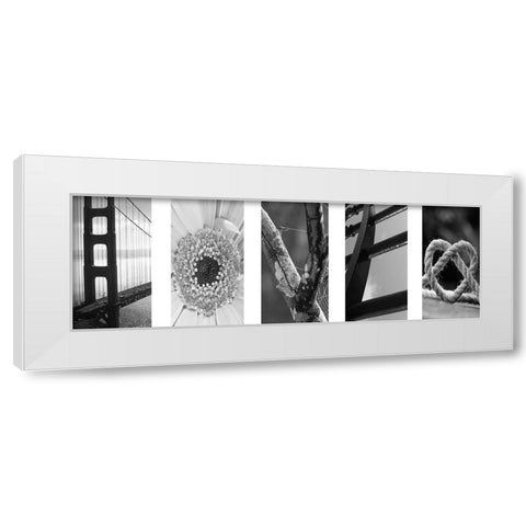 Love Collage 1 White Modern Wood Framed Art Print by Prime, Marcus