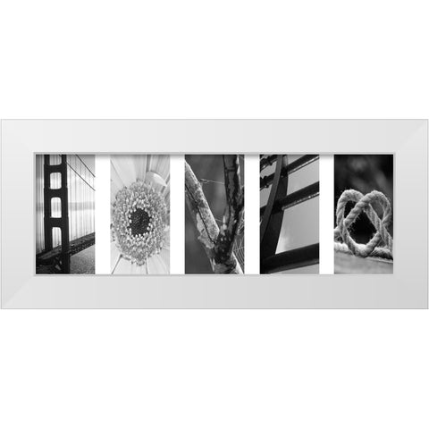 Love Collage 1 White Modern Wood Framed Art Print by Prime, Marcus