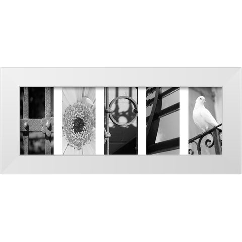 Hope Collage 1 White Modern Wood Framed Art Print by Prime, Marcus
