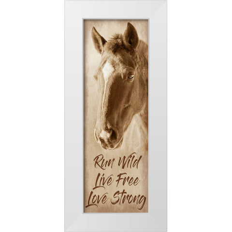 Wild And Free White Modern Wood Framed Art Print by Prime, Marcus