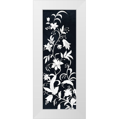 Reaching Floral Vines 1 White Modern Wood Framed Art Print by Prime, Marcus