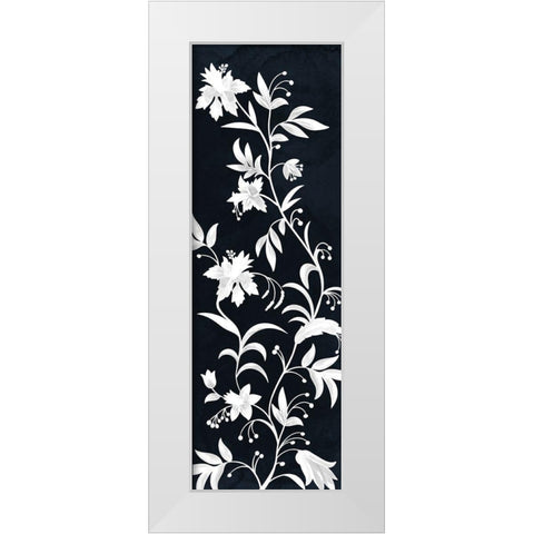 Reaching Floral Vines 2 White Modern Wood Framed Art Print by Prime, Marcus