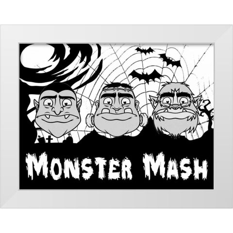 Monster Mash 2 White Modern Wood Framed Art Print by Prime, Marcus
