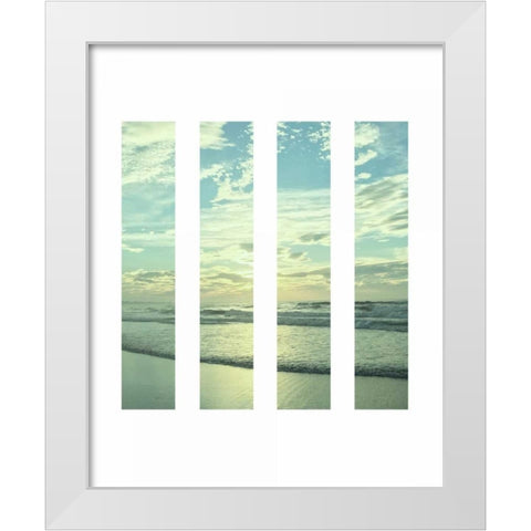 Windswept White Modern Wood Framed Art Print by Prime, Marcus