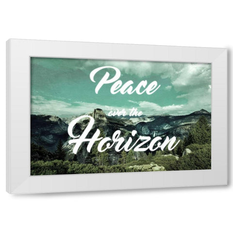 Peaceful Horizon White Modern Wood Framed Art Print by Prime, Marcus
