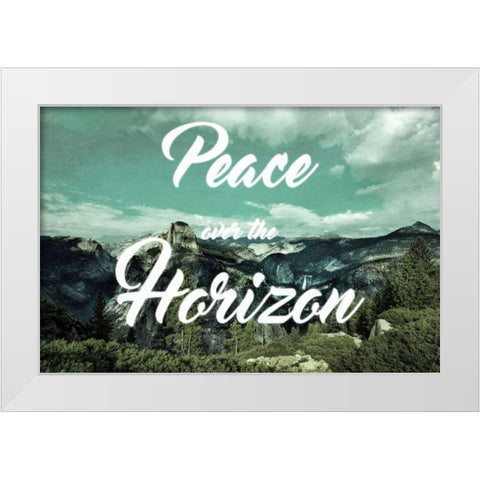 Peaceful Horizon White Modern Wood Framed Art Print by Prime, Marcus