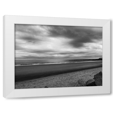 Morning Mist BW 1 White Modern Wood Framed Art Print by Prime, Marcus