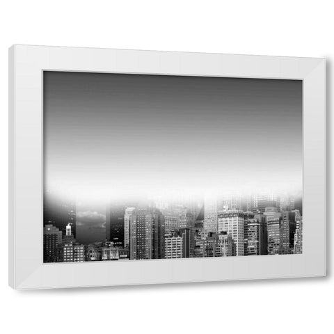 Misty City 1 White Modern Wood Framed Art Print by Prime, Marcus