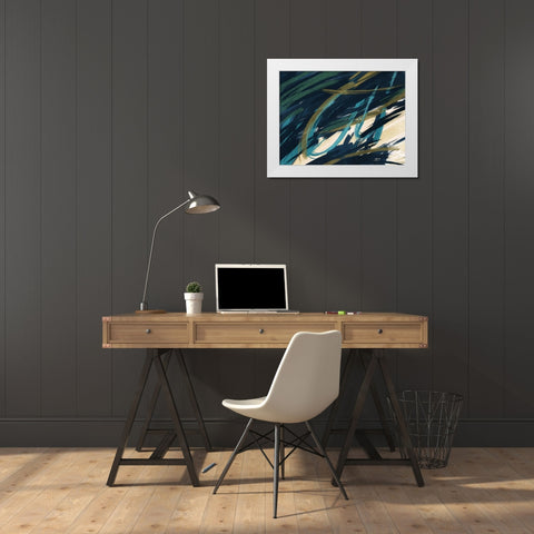 Eternally Slashed 2 White Modern Wood Framed Art Print by Prime, Marcus
