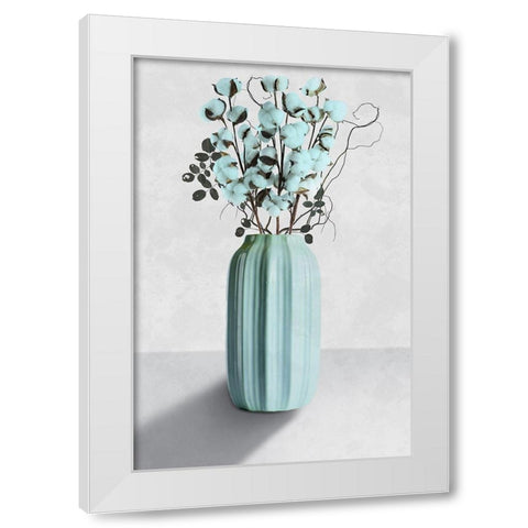 Cotton Bouquet 1 White Modern Wood Framed Art Print by Prime, Marcus